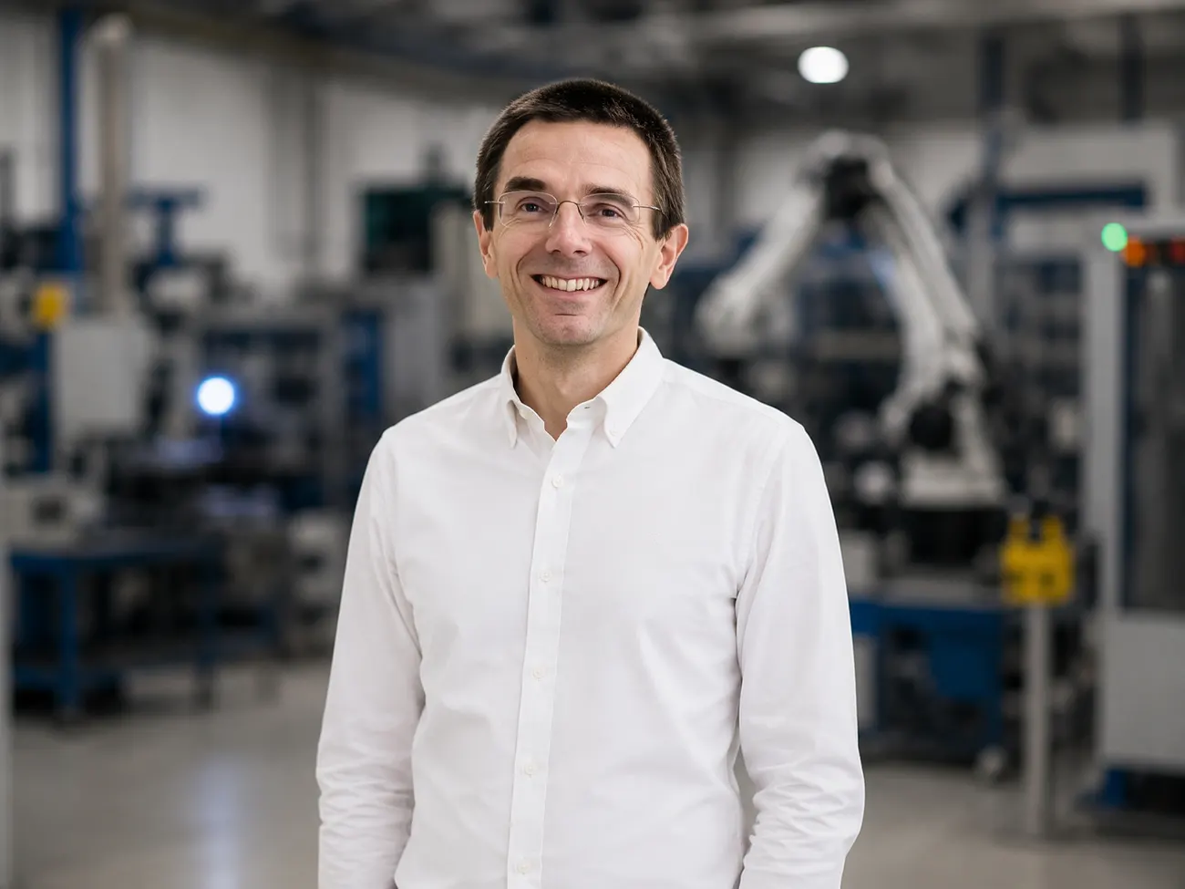 Unai Garate Narbaiza, CEO de Edsaone, en la planta de producción