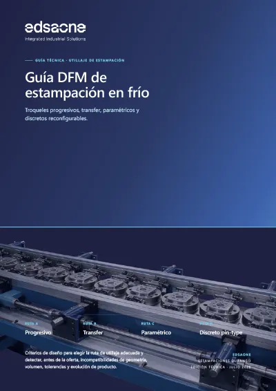 Cover of the DFM Guide to cold stamping